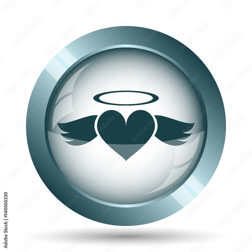 Heart angel icon Heart angel icon