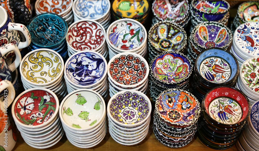 Turkish Ceramics in Grand Bazaar
