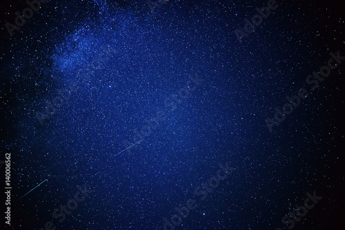Fototapeta Naklejka Na Ścianę i Meble -  Night sky with lot of shiny stars, natural abstract astro background