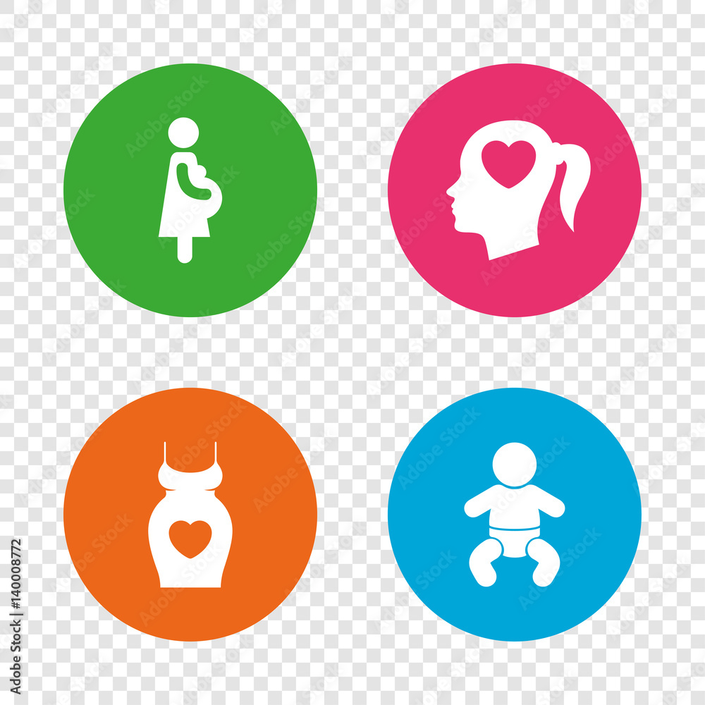 Maternity icons. Baby infant, pregnancy, dress. Maternity icons. Baby infant, pregnancy, dress.