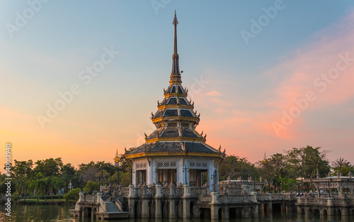 Temple at twilight