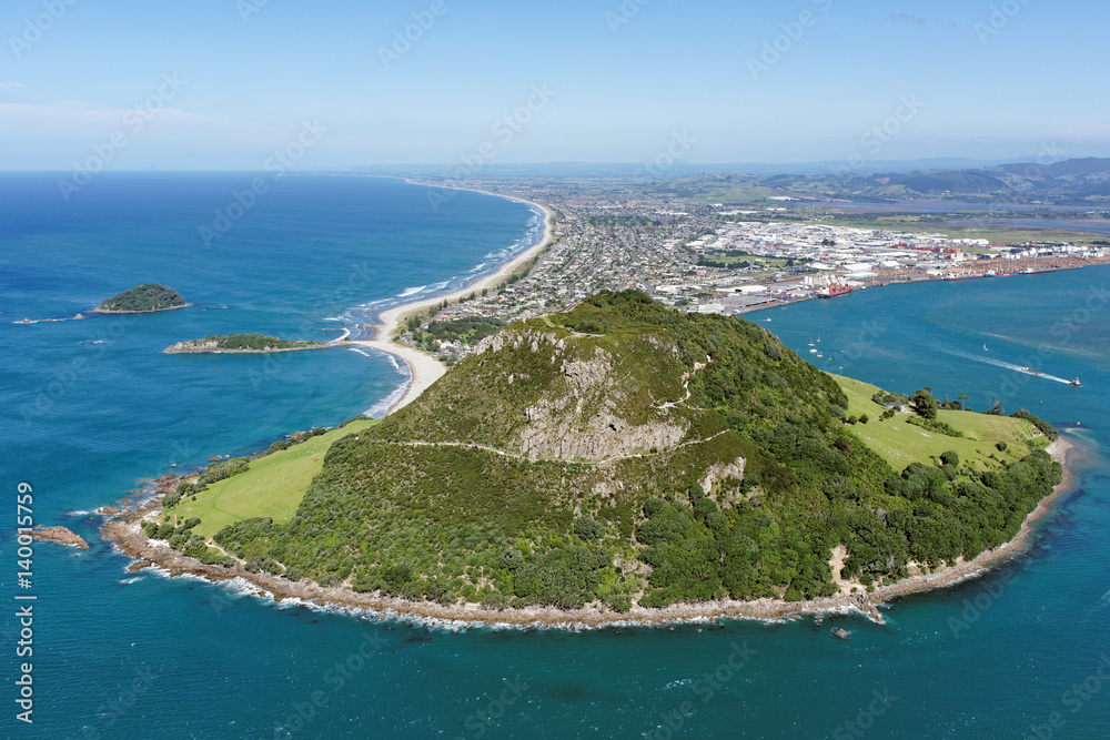 Φωτογραφία Aerial view of Mt Maunganui, North Island, New Zealand