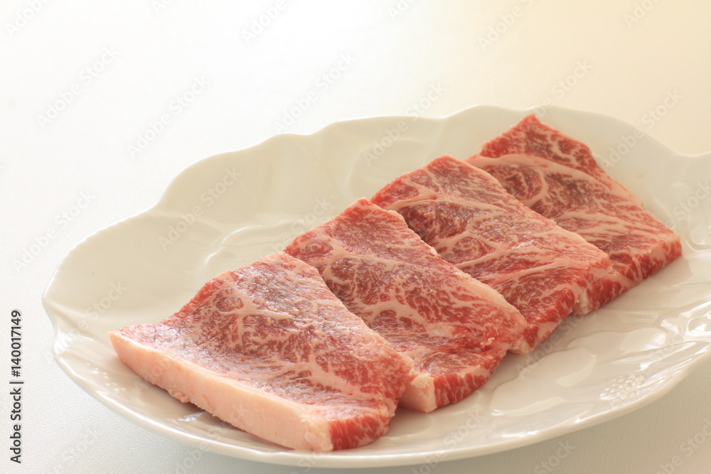 freshness beef for Korean barbecue