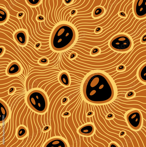 Zen-tangle or Zen-doodle abstract texture background beige brown black