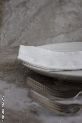 White Napkin on a Plate © SawBear Photography