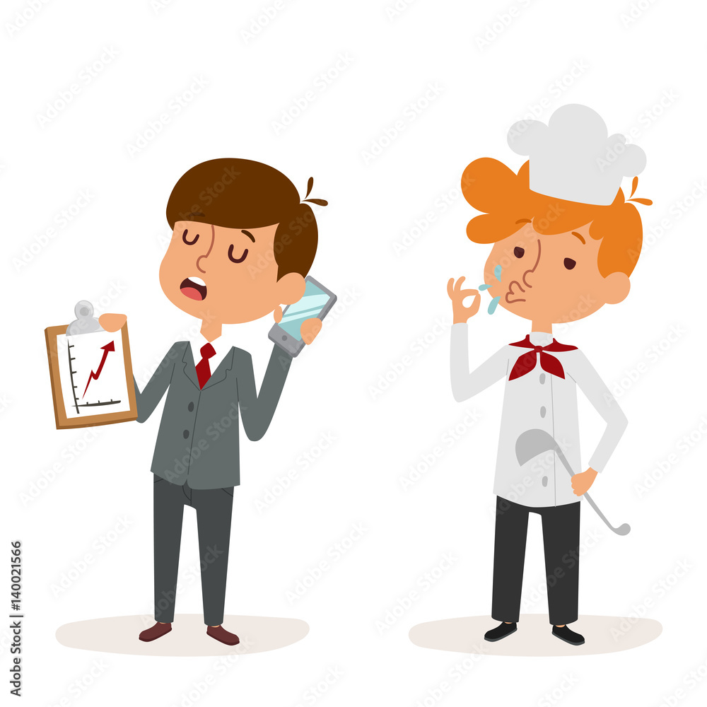 cartoon profession kids children vector set illustration person childhood uniform worker character doctor businessman cartoon profession kids children vector set illustration person childhood uniform worker character doctor businessman