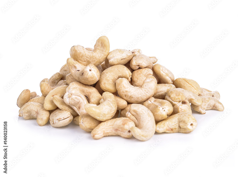 Cashew Nut on white Cashew Nut on white