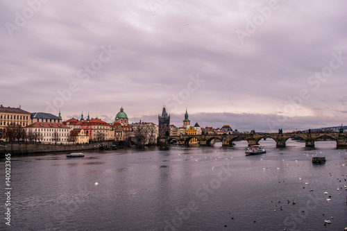 Prague Bridge over Danube