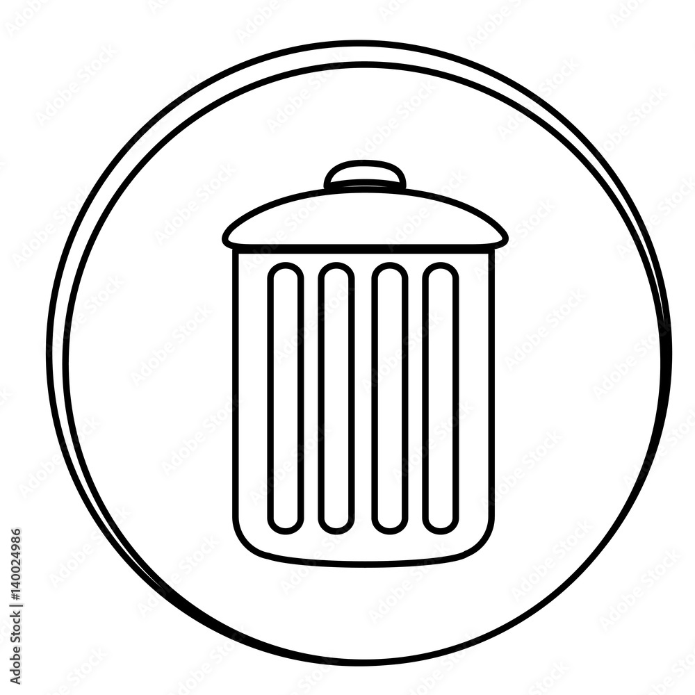 figure can trash emblem icon, vector illustraction design figure can trash emblem icon, vector illustraction design