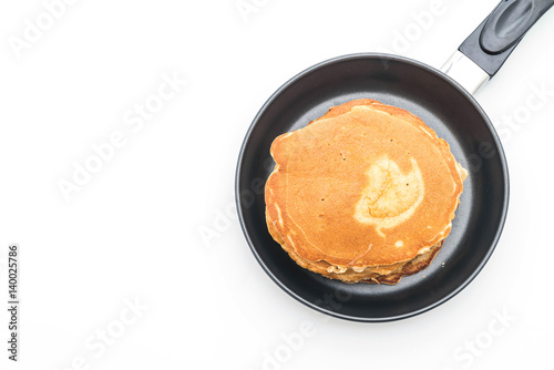 pancake on white background