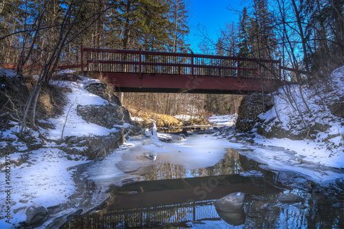 Billede på lærred Mill creek ravine bridge, Edmonton, Alberta, Canada