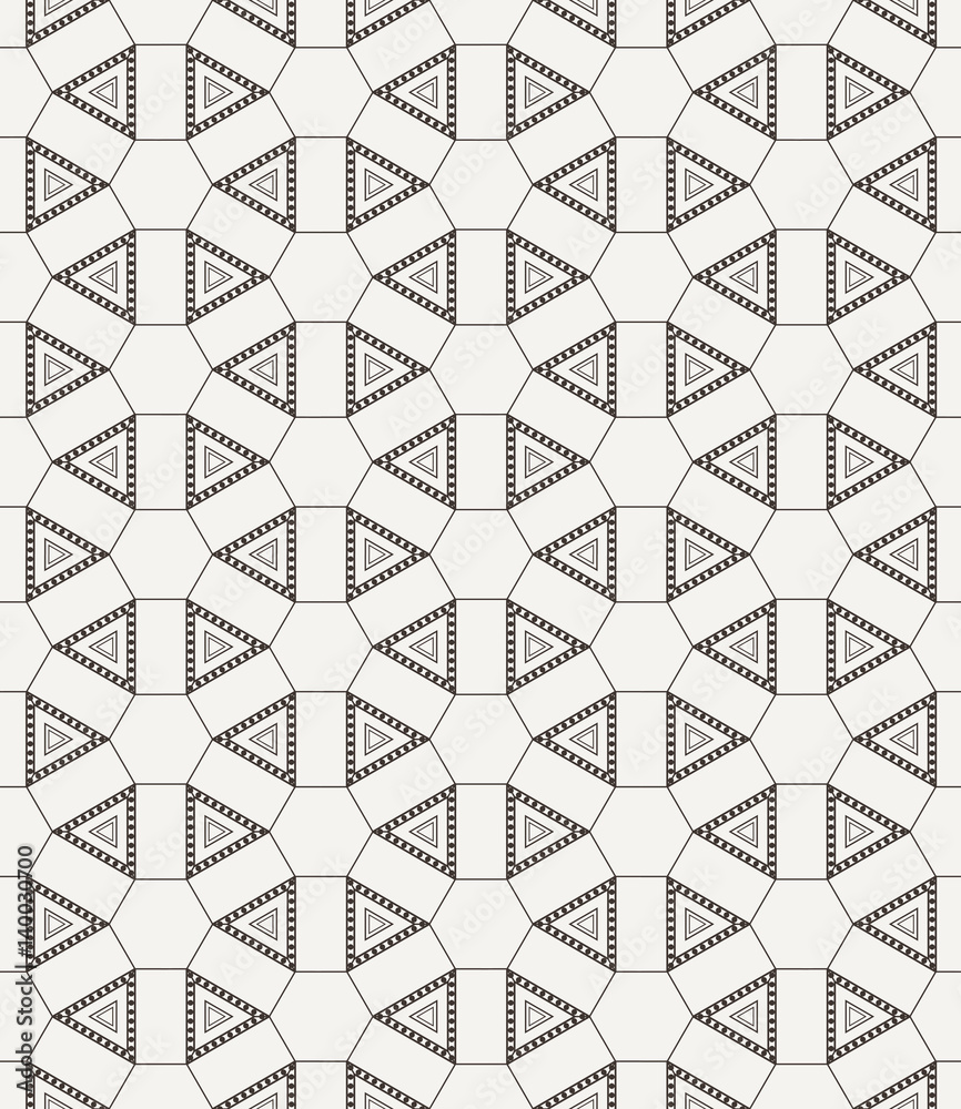 Seamless geometric triangle pattern.