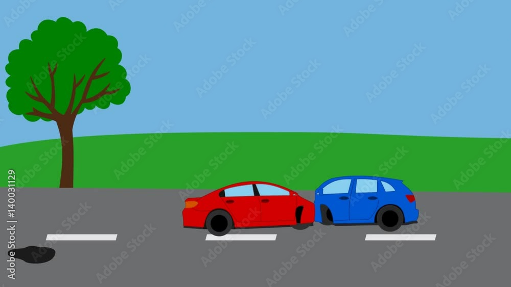 road accident with puddle of oil, several background road accident with puddle of oil, several background