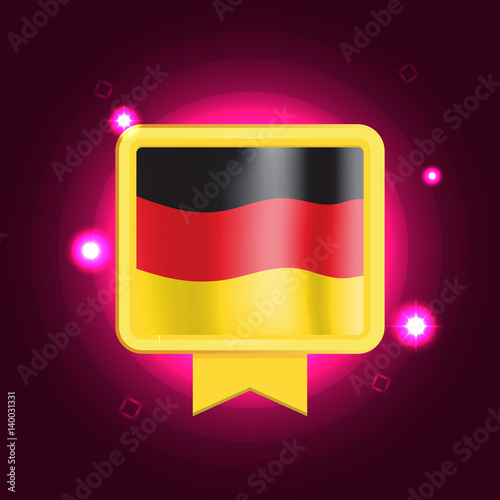  Made in Germany banner flag color label