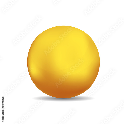 Bronze or gold spheres or ball