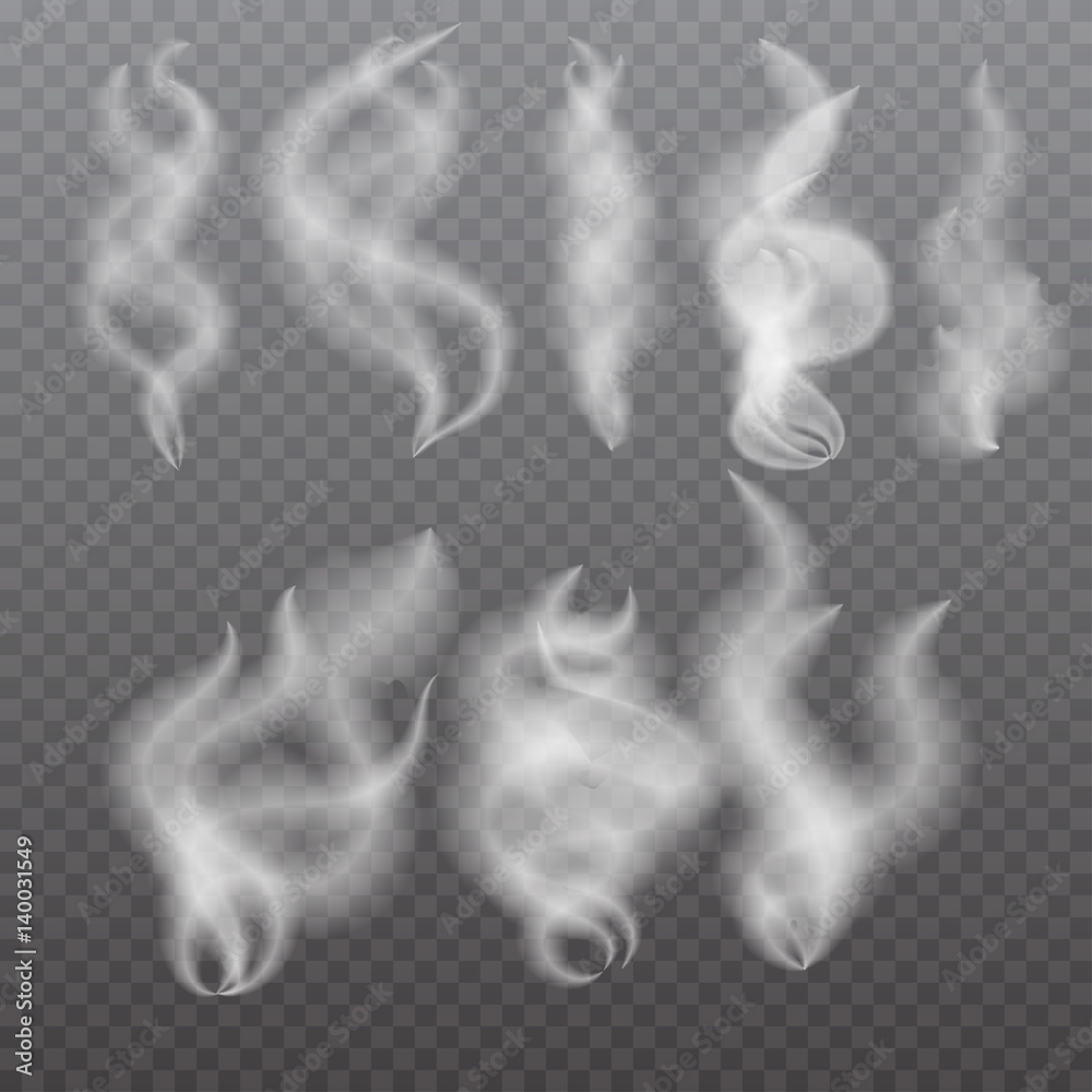 smoke isolated on transparent background