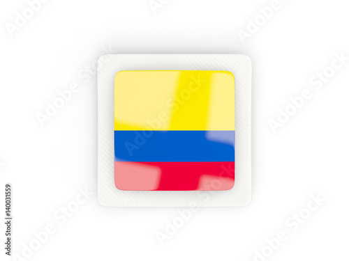 Square carbon icon with flag of colombia Free Download Square carbon icon with flag of colombia - GFXLoad