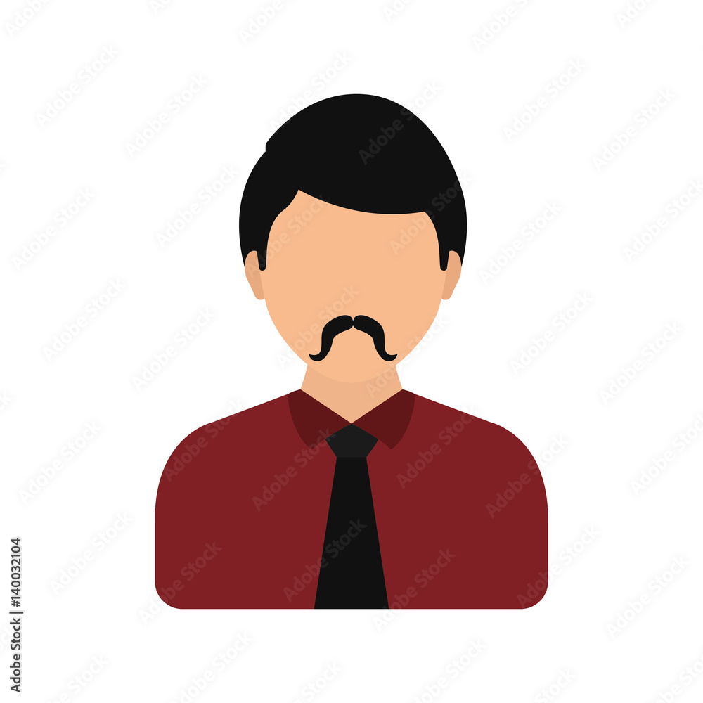 Men faceless profile icon vector illustration graphic design Men faceless profile icon vector illustration graphic design