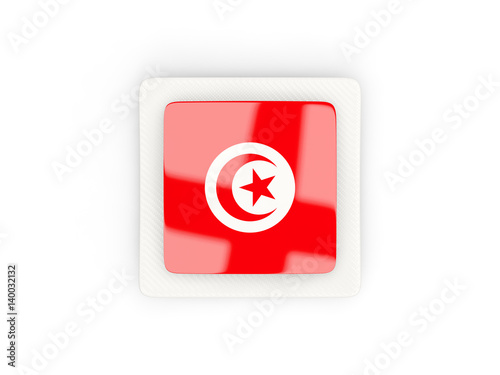 Square carbon icon with flag of tunisia Free Download Square carbon icon with flag of tunisia - GFXLoad