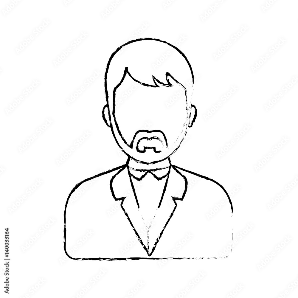 Men faceless profile icon vector illustration graphic design Men faceless profile icon vector illustration graphic design
