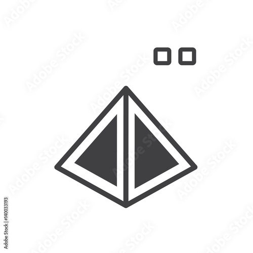 pyramid 3D print Normal icon