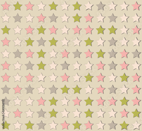 Vector background with colored stars