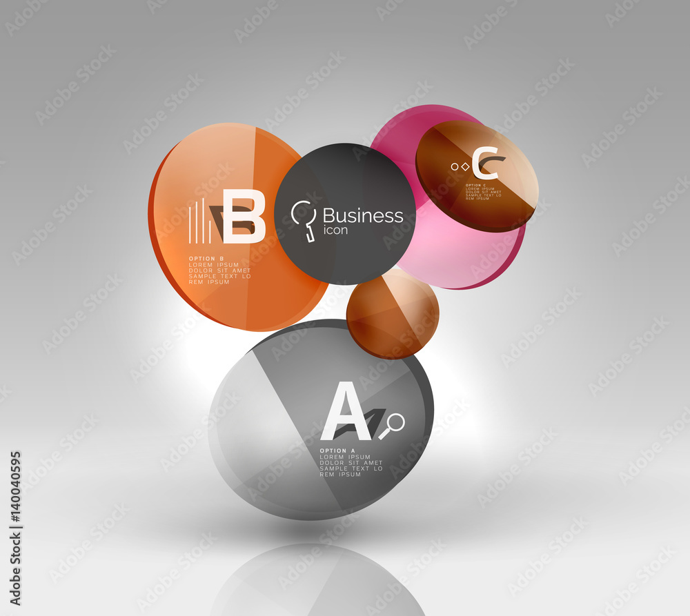 Circle banner template Circle banner template