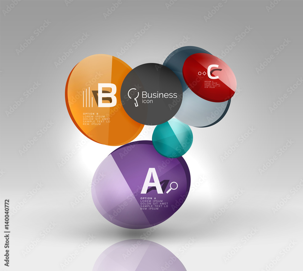 Circle geometric abstract background Circle geometric abstract background