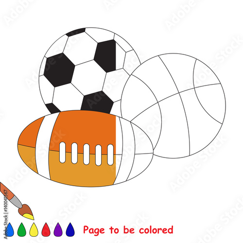 Kid game to be colored by example half.