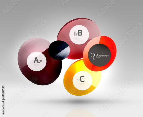 Circle abstract background