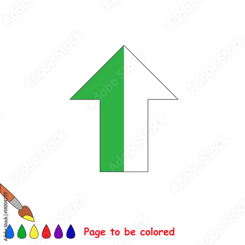 Kid game to be colored by example half.