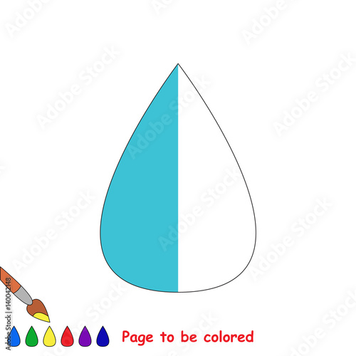 Kid game to be colored by example half.