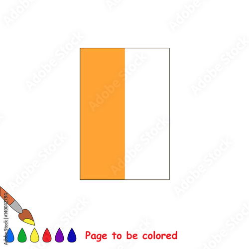 Kid game to be colored by example half.