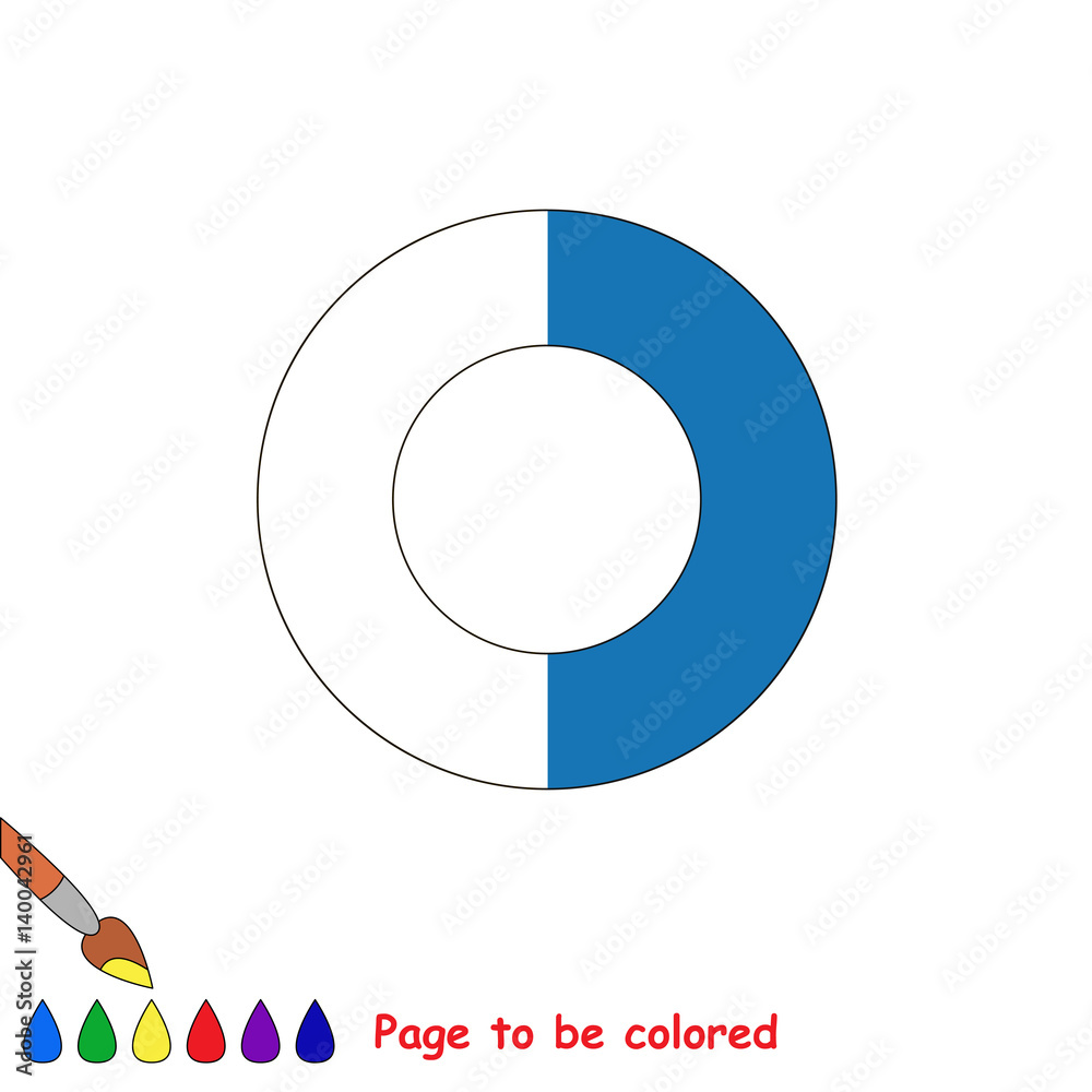 Kid game to be colored by example half. Kid game to be colored by example half.