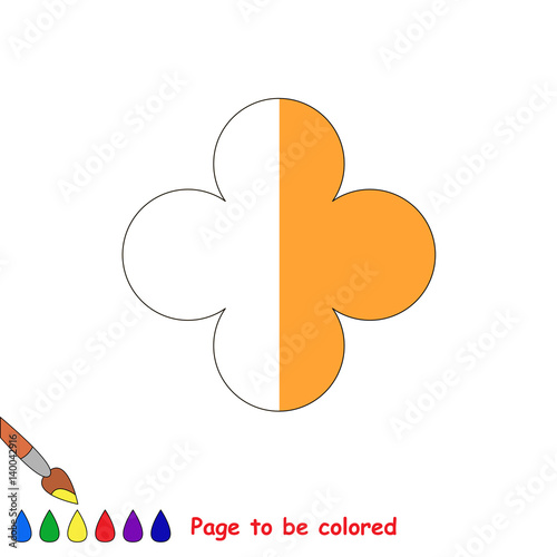 Kid game to be colored by example half.