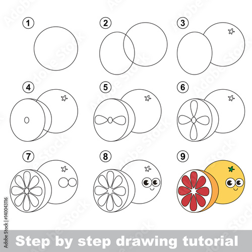 Drawing tutorial for preschool children.