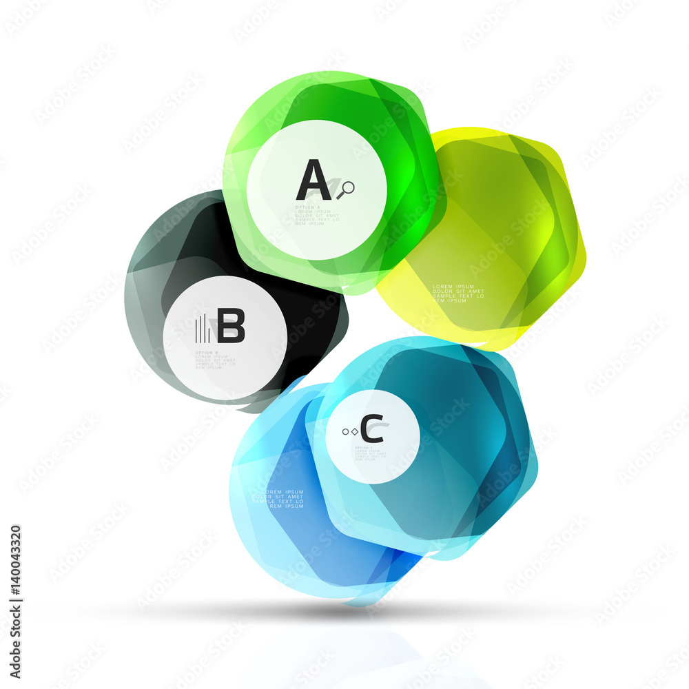 Geometrical hexagon aqua elements Geometrical hexagon aqua elements