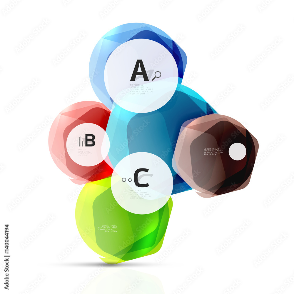 Abstract geometrical hexagon banner Abstract geometrical hexagon banner