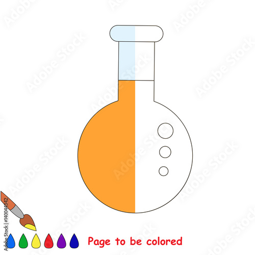 Kid game to be colored by example half.