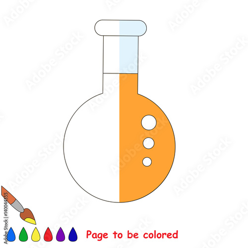Kid game to be colored by example half.