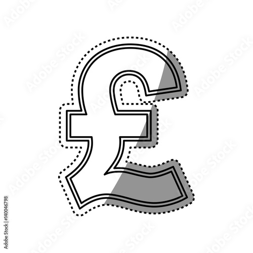 Pounds Money currency icon vector illustration graphic design