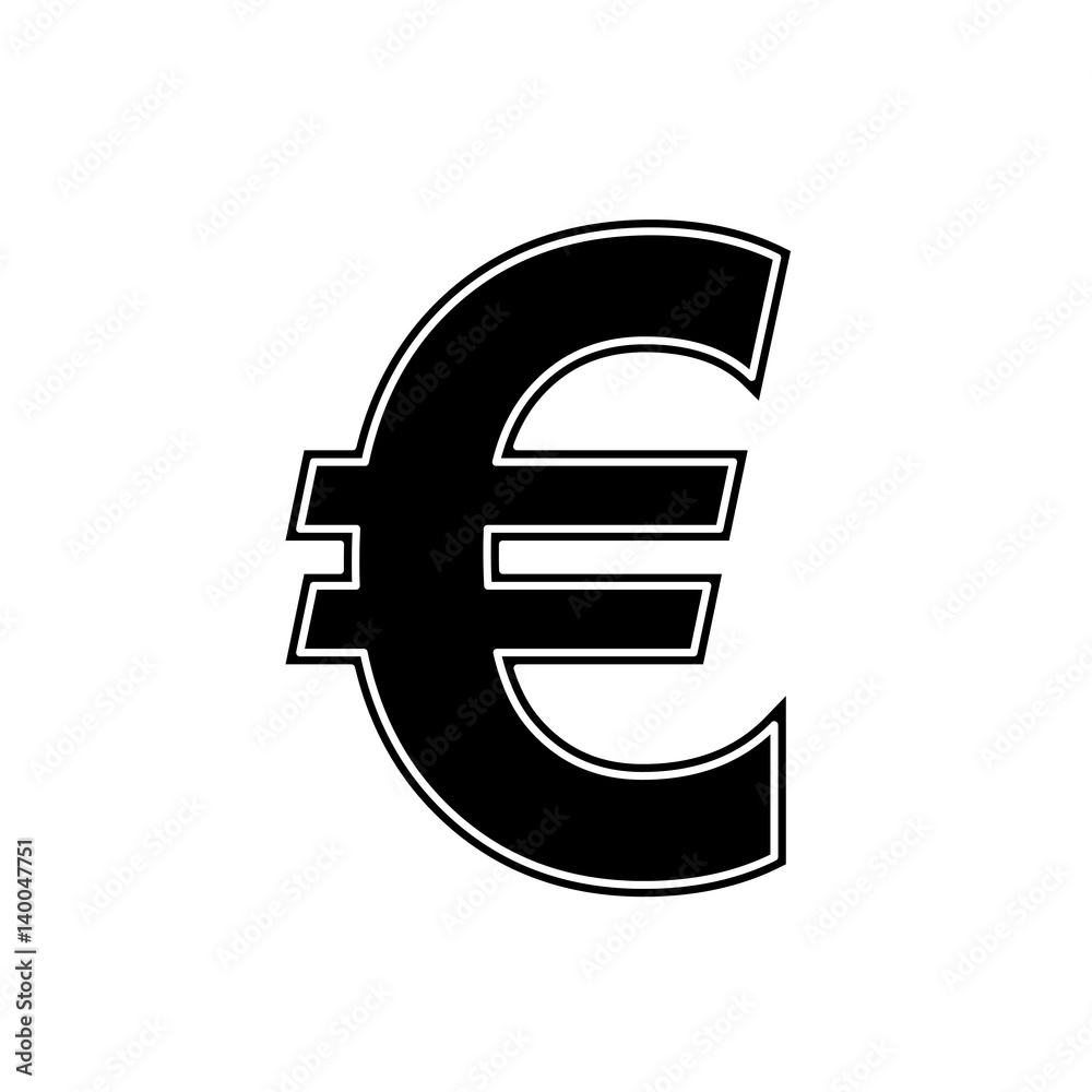 Euro Money currency icon vector illustration graphic design