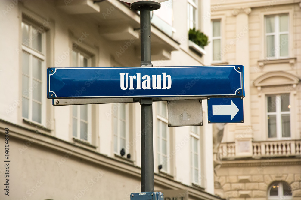 Schild 192 - Urlaub