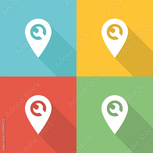 Support Flat Icon Concept