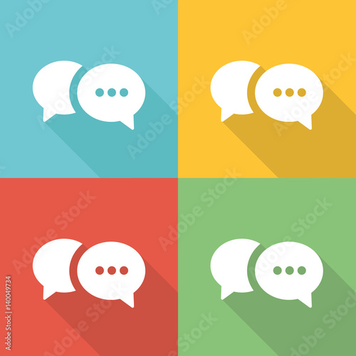 Support Flat Icon Concept