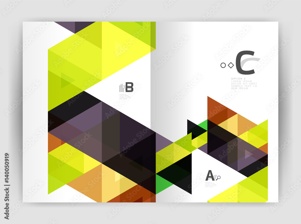 Modern business brochure or leaflet print cover template Modern business brochure or leaflet print cover template