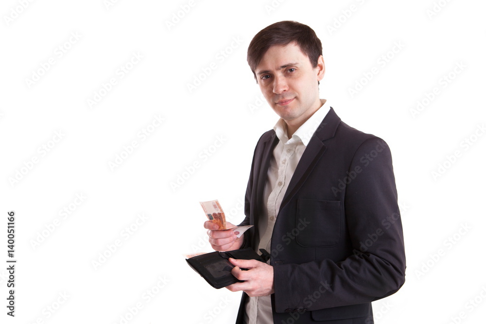 young man on blue black background young man on blue black background