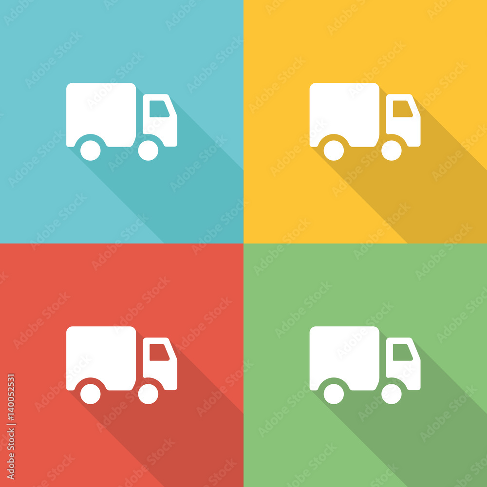 Delivery Flat Icon Concept Delivery Flat Icon Concept