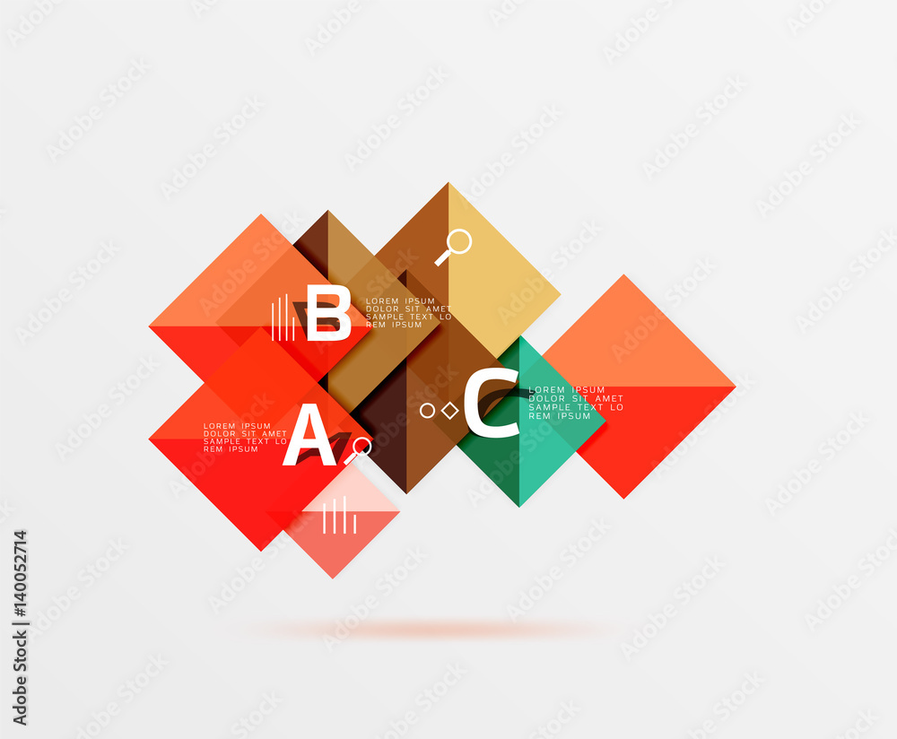 Geometric square and triangle template Geometric square and triangle template
