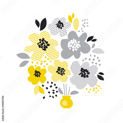 contemporary spring floral ...